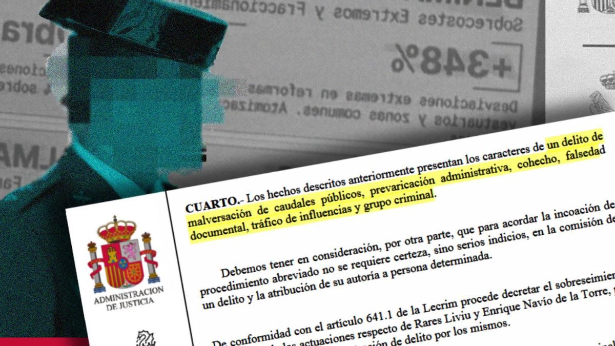 La jutgessa detecta que el tinent coronel processat per corrupció en obres de la Guàrdia Civil va comprar immobles en negre