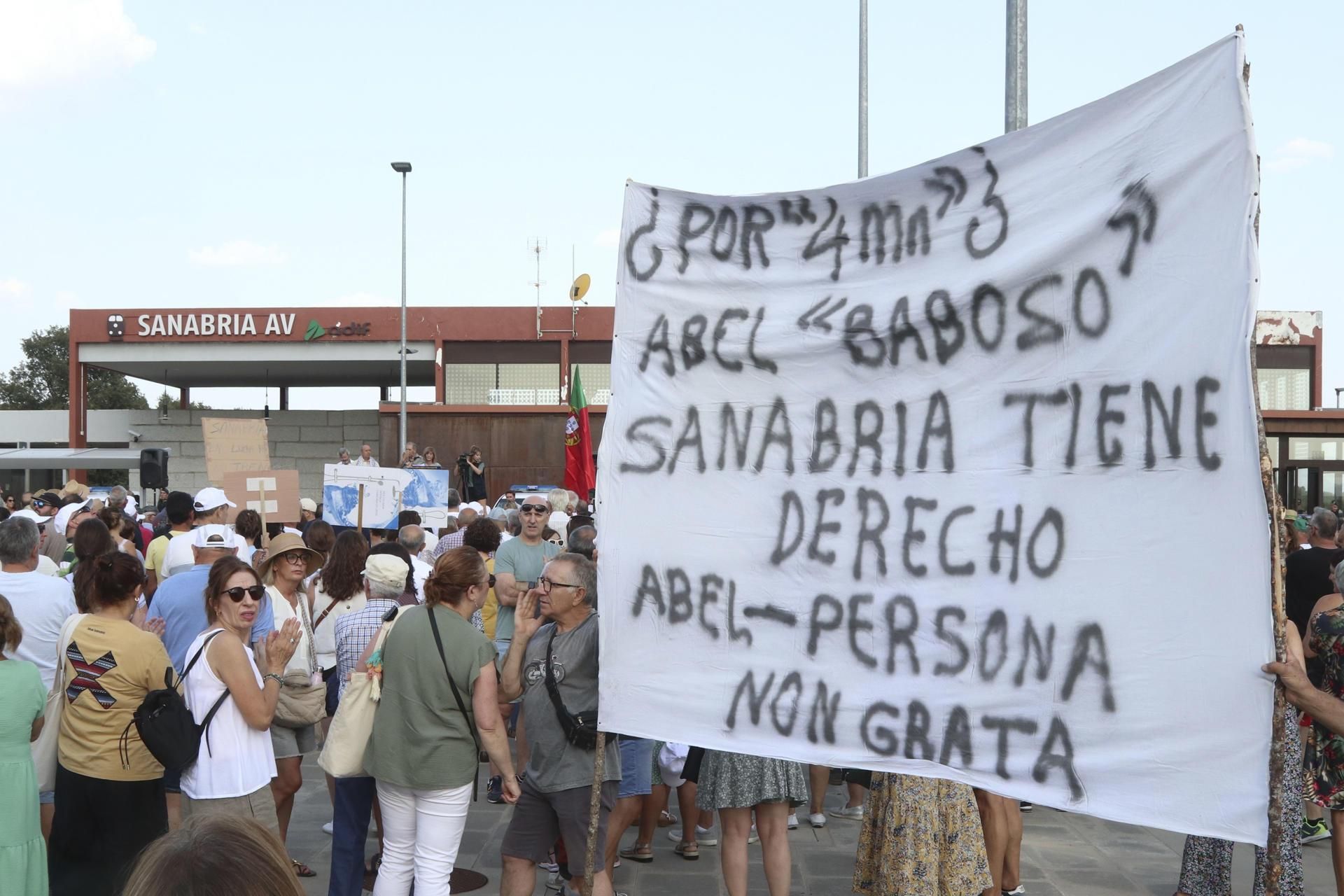Manifestación en la estación de AVE de Sanabria este sábado 9 de agosto