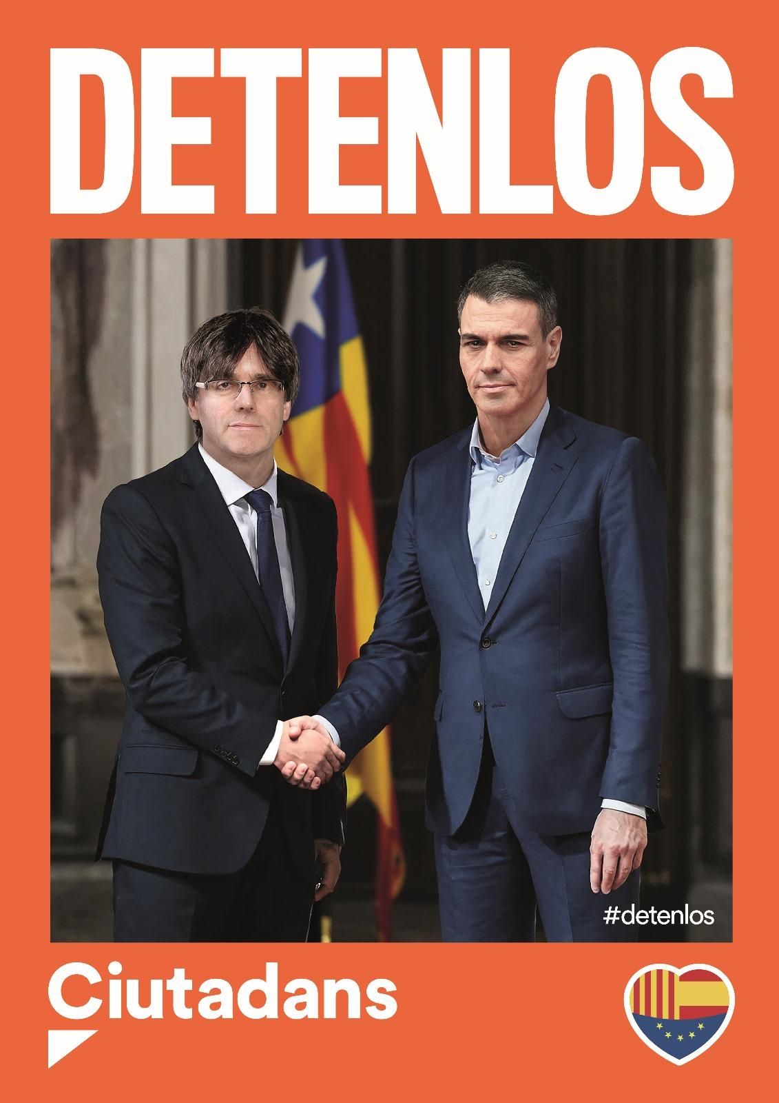 El cartel de Ciudadanos para el 12M
