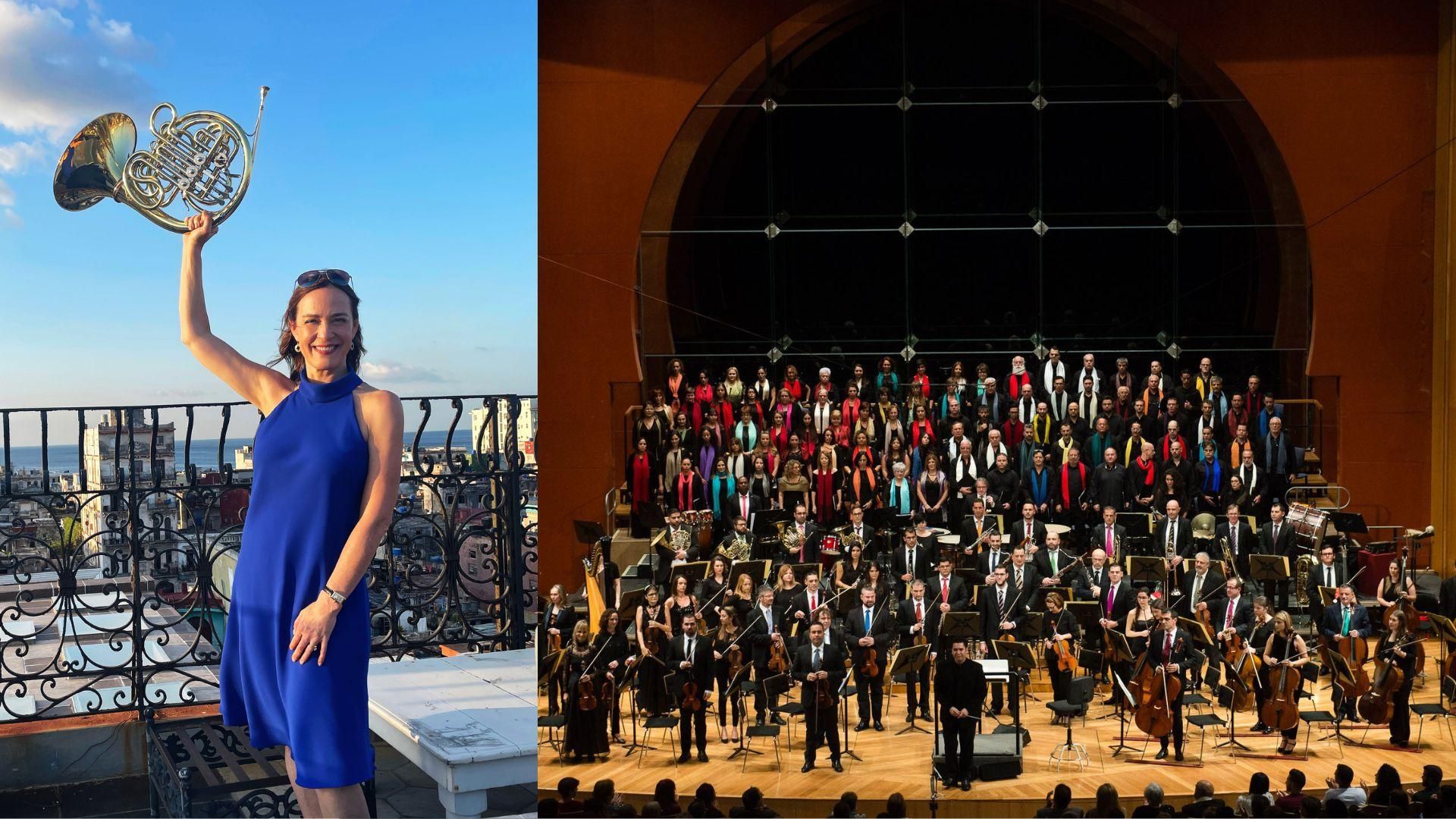 Sarah Willis y la Sinfónica de Las Palmas interpretan a Mozart a ritmo de mambo.