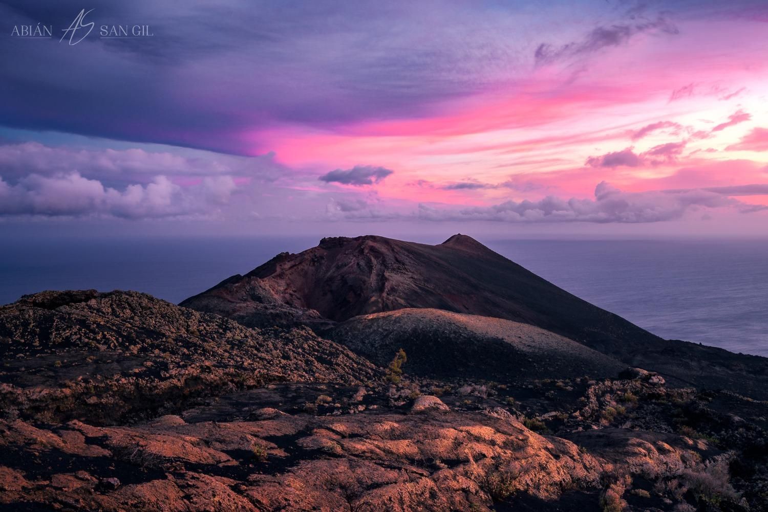 Imagen del volcán de Teneguía. Foto:  ABIÁN SAN GIL