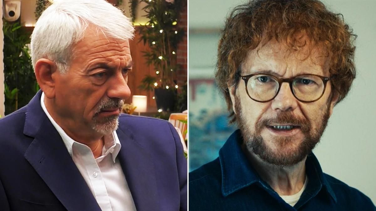 Carlos Sobera en 'First Dates' / Santiago Segura en 'A todo tren'