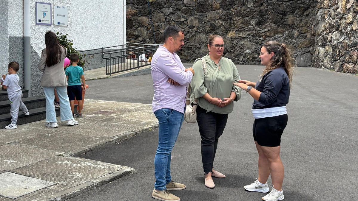 Visita a las instalaciones del Colegio Princesa Arecida, donde se está llevando a cabo el Campus de Verano Infantil.