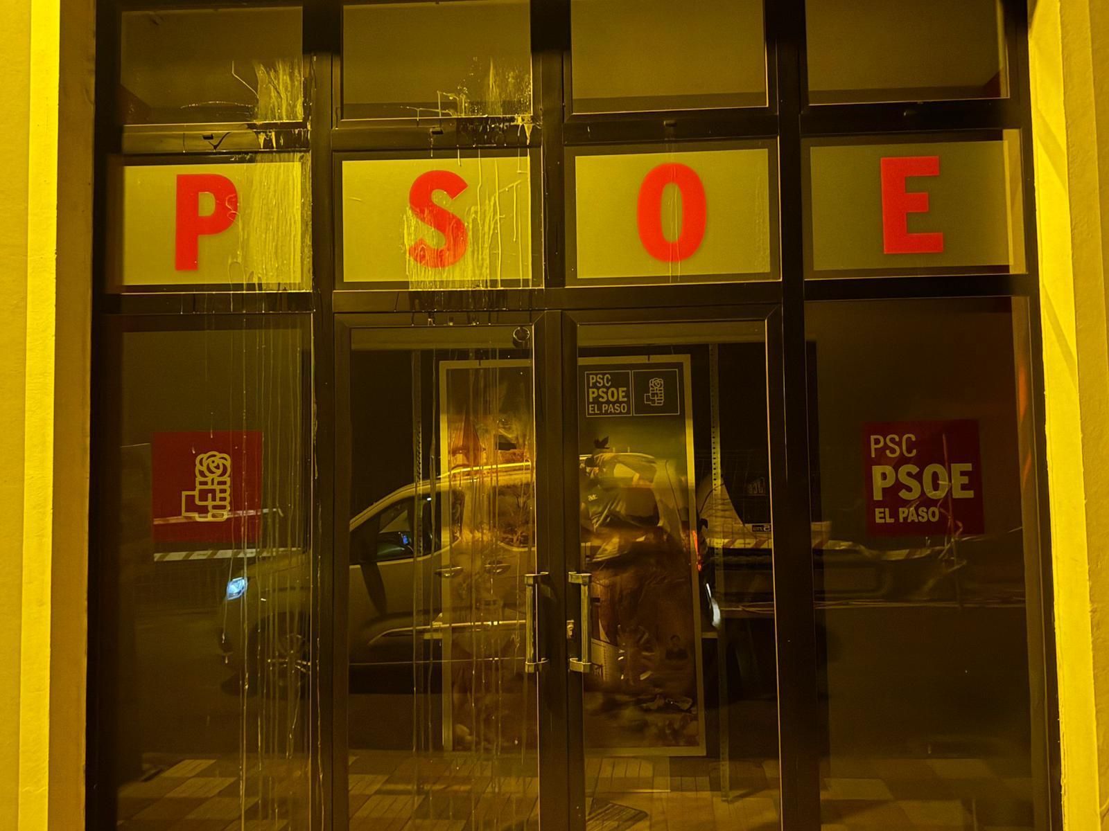 La sede del PSOE de El Paso “recibe  tres ataques en pocos meses”.