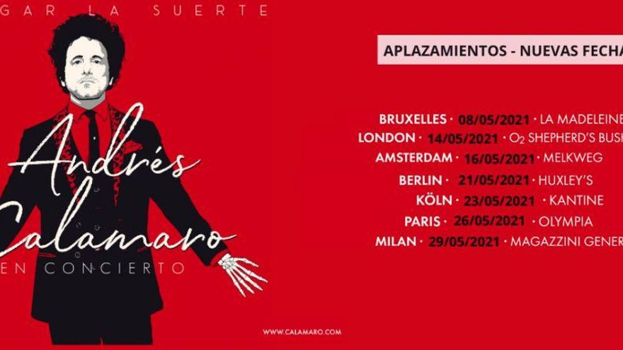 Andrés Calamaro pospone su gira al 2022