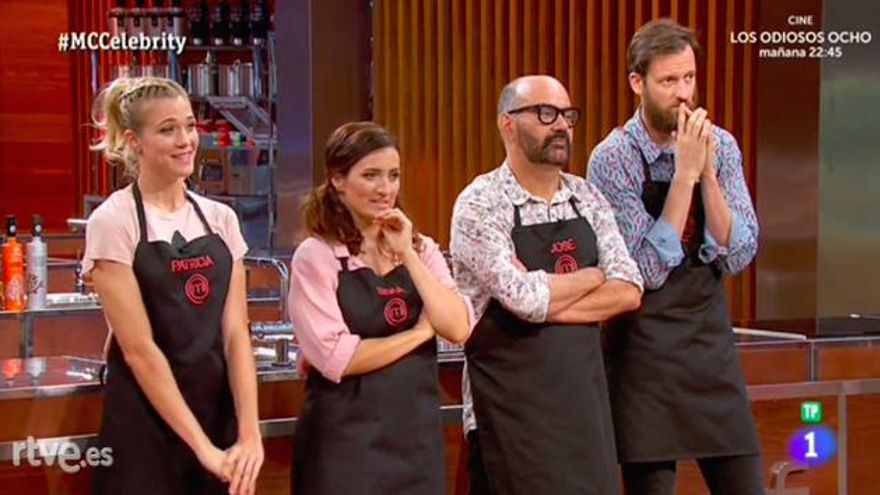 Los 4 aspirantes en la prueba de eliminación