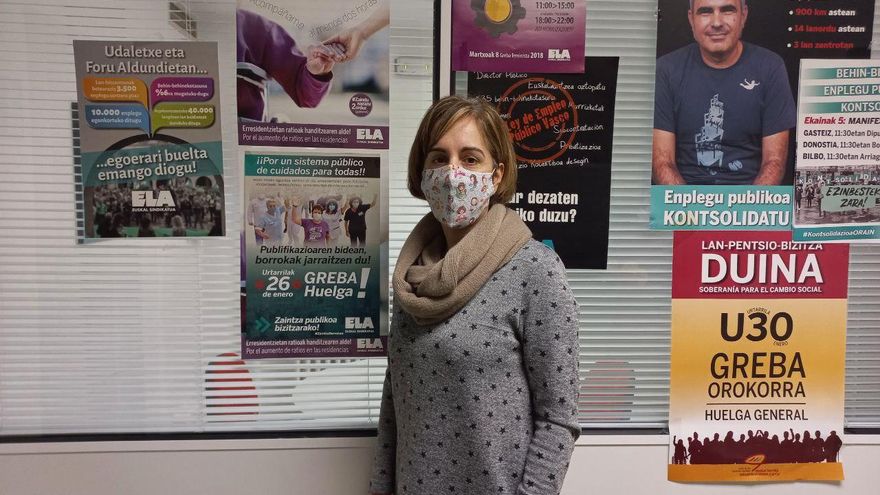 Beatriz Fernández, gerocultora en Caser Residencial Txurdínaga de Bilbao