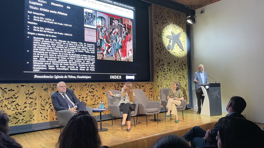 Foto del congreso “Arte y restitución: la reparación moral tras el conflicto” en CaixaFórum