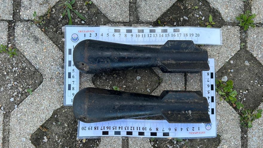 Artificieros de la Ertzaintza desactivan en Pasaia dos bombas de aviación de la Segunda Guerra Mundial