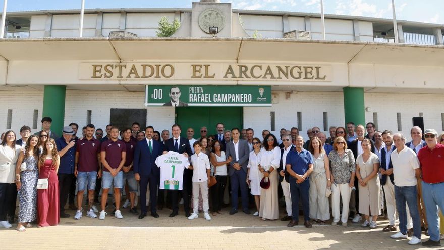 El homenaje a Rafael Campanero en El Arcángel, en imágenes