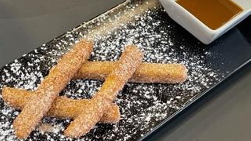 'La churruca' postres del restaurante '928 Capital' de Las Palmas de Gran Canaria.
