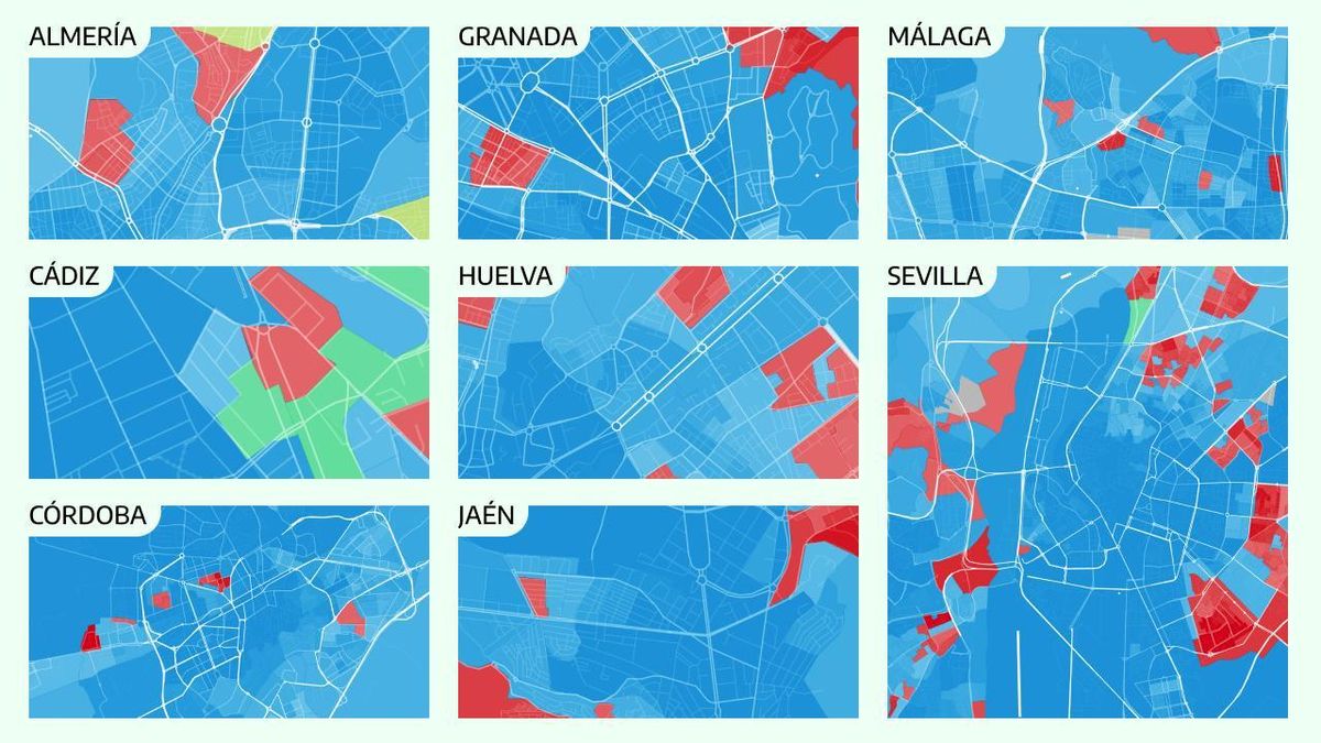 MAPA | ¿Qué votaron tus vecinos el 17M? Los resultados de las elecciones en Andalucía, calle a calle