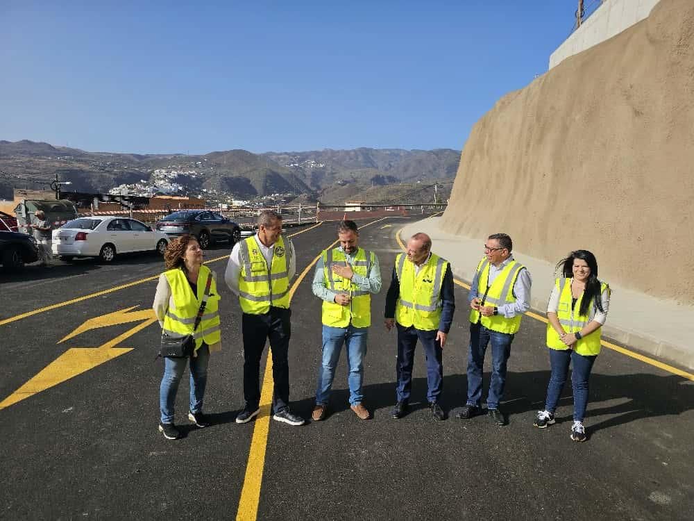Obras de mejora de la carretera GC-41, entre Telde y Valsequillo.