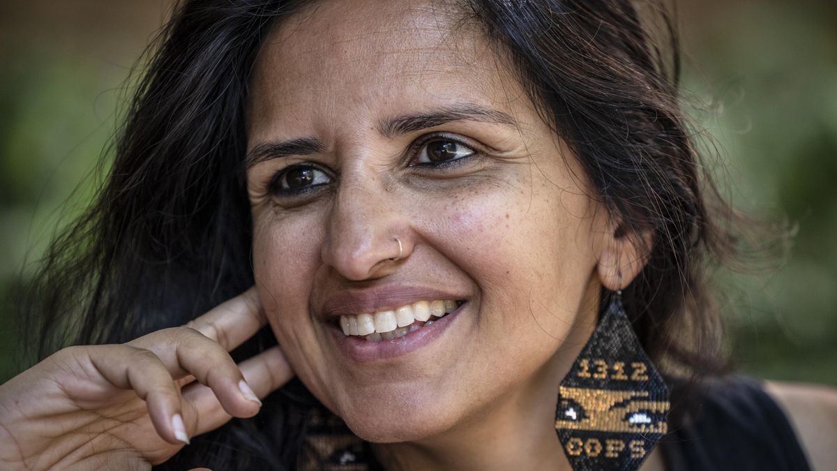 Harsha Walia durante la entrevista con elDiario.es