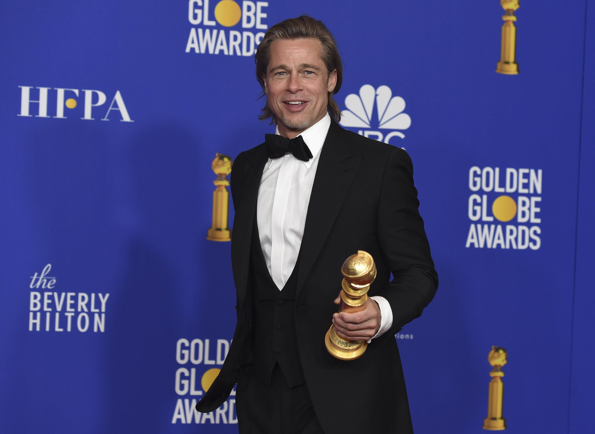 Brad Pitt los Globos de Oro 2020, en imágenes