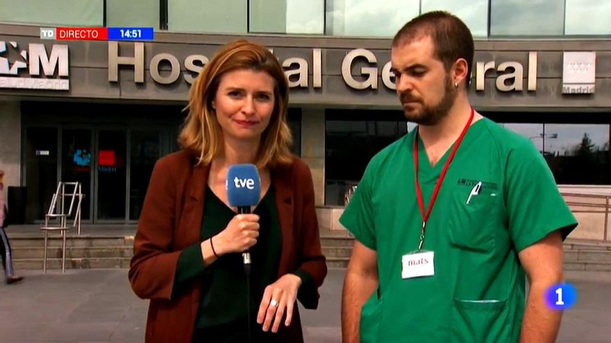 Lucía Sanagustín en el Telediario 1