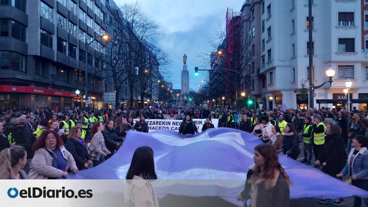 Miles de personas vuelven a salir a la calle el 8M en Euskadi para ...