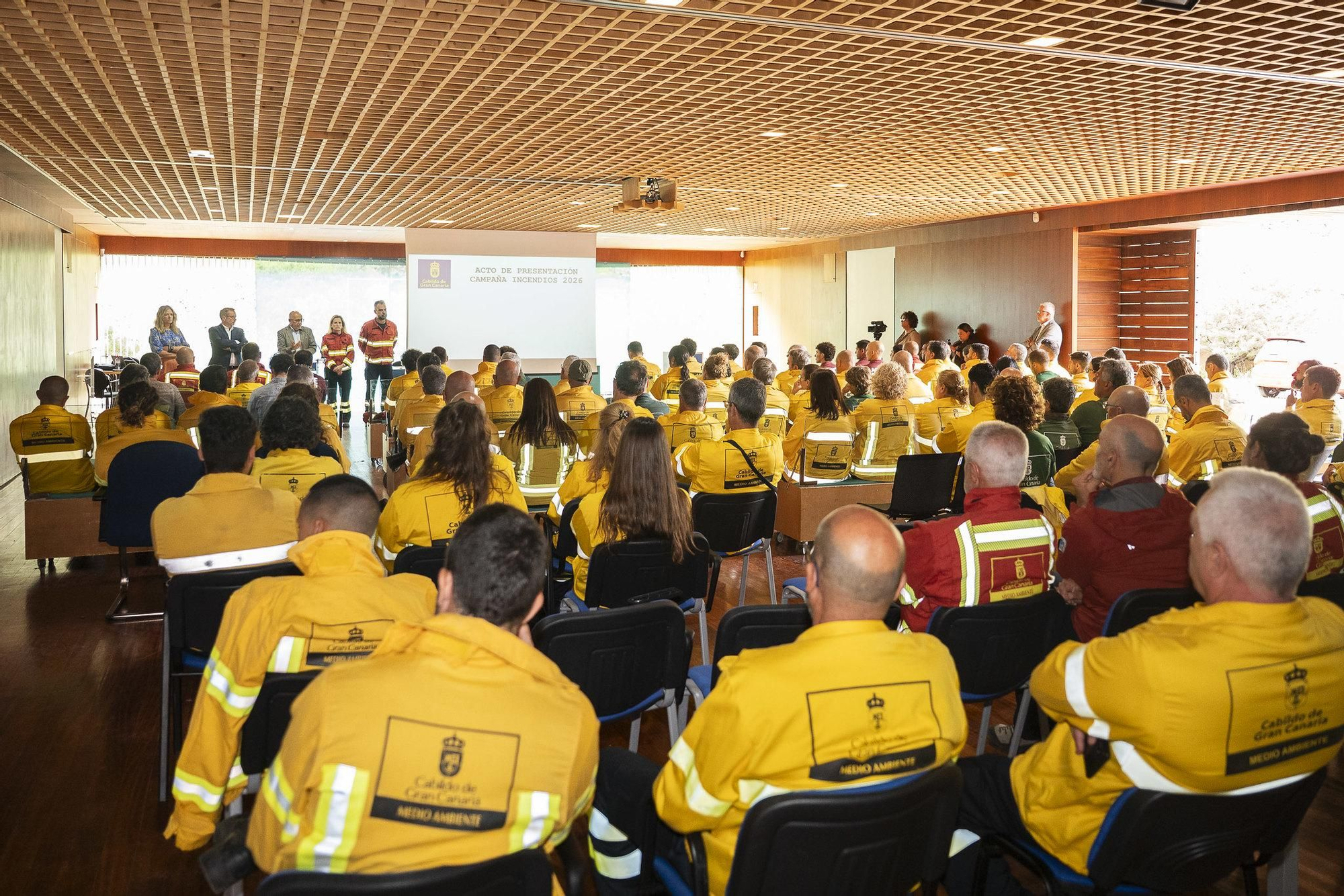 Presentación del dispositivo de prevención y extinción de incendios forestales de Gran Canaria.