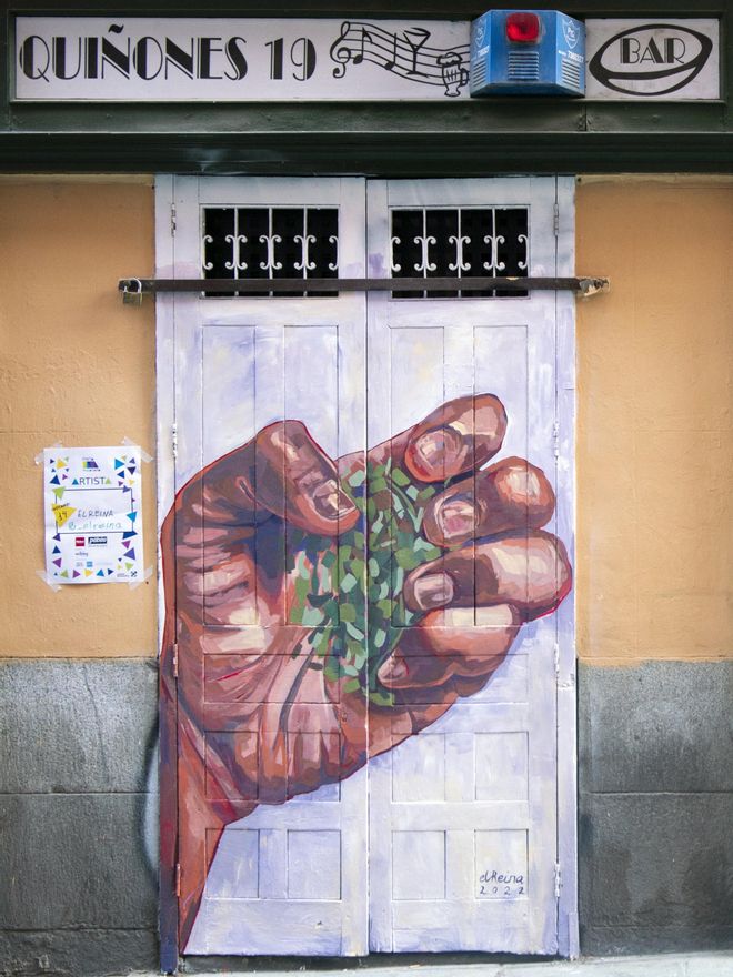 Obra de elreina, ganadora del primer premio de Pinta Malasaña 2022