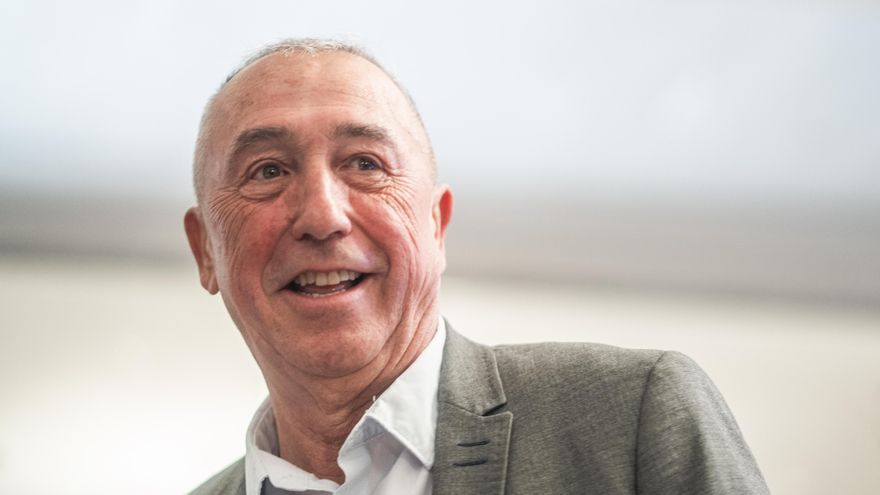 El síndic de Compromís, Joan Baldoví, durante un desayuno informativo de Nueva Economía Forum.
