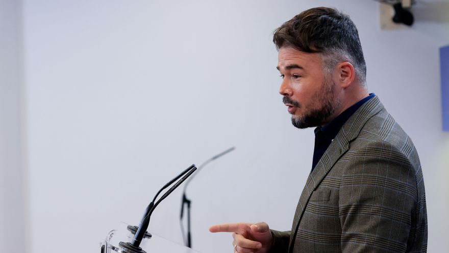 Uno de los diputados que se presentan a alcalde en las próximas elecciones municipales, el portavoz de ERC, Gabriel Rufián. EFE/ Zipi Aragon