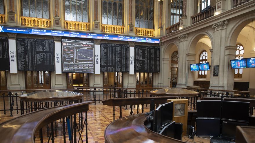 Interior del Palacio de la Bolsa, en Madrid