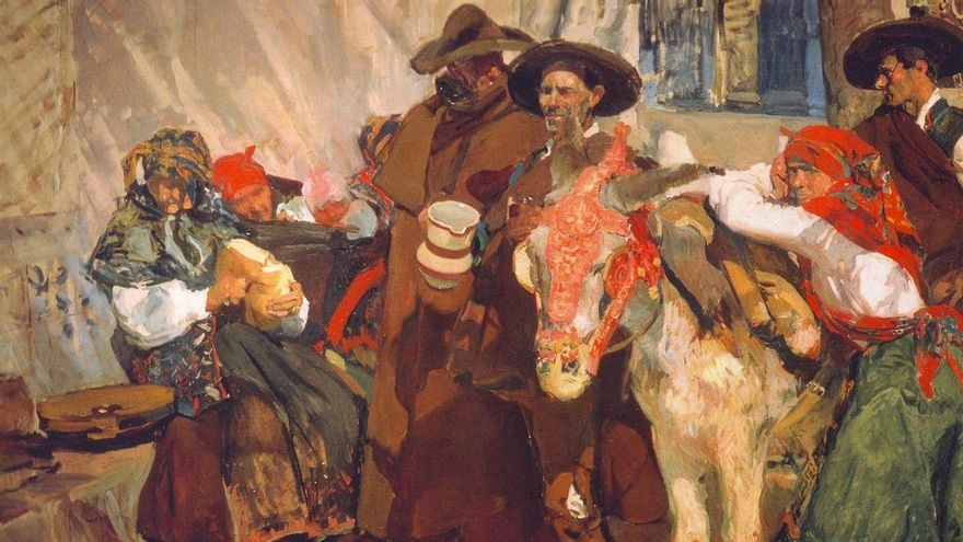 'Aldeanos Leoneses', obra de Joaquín Sorolla.