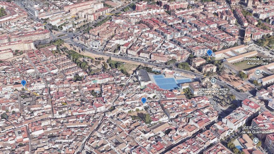 Urbanismo estudia tres proyectos de aparcamientos en menos de 350 metros