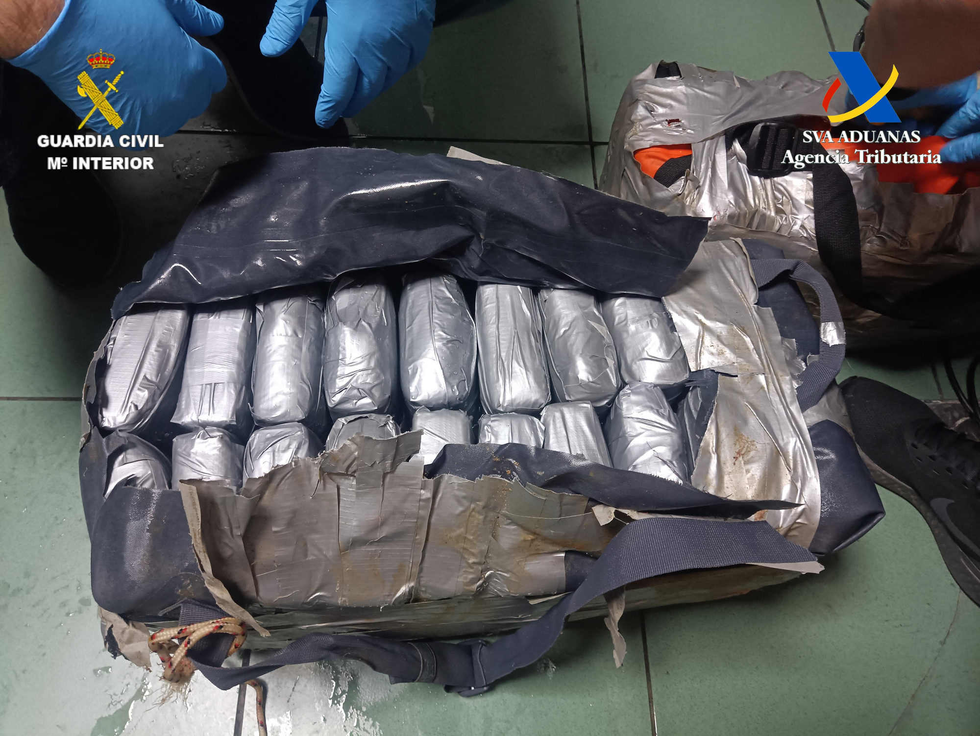La droga localizada en Las Palmas de Gran Canaria en un barco procedente de Brasil