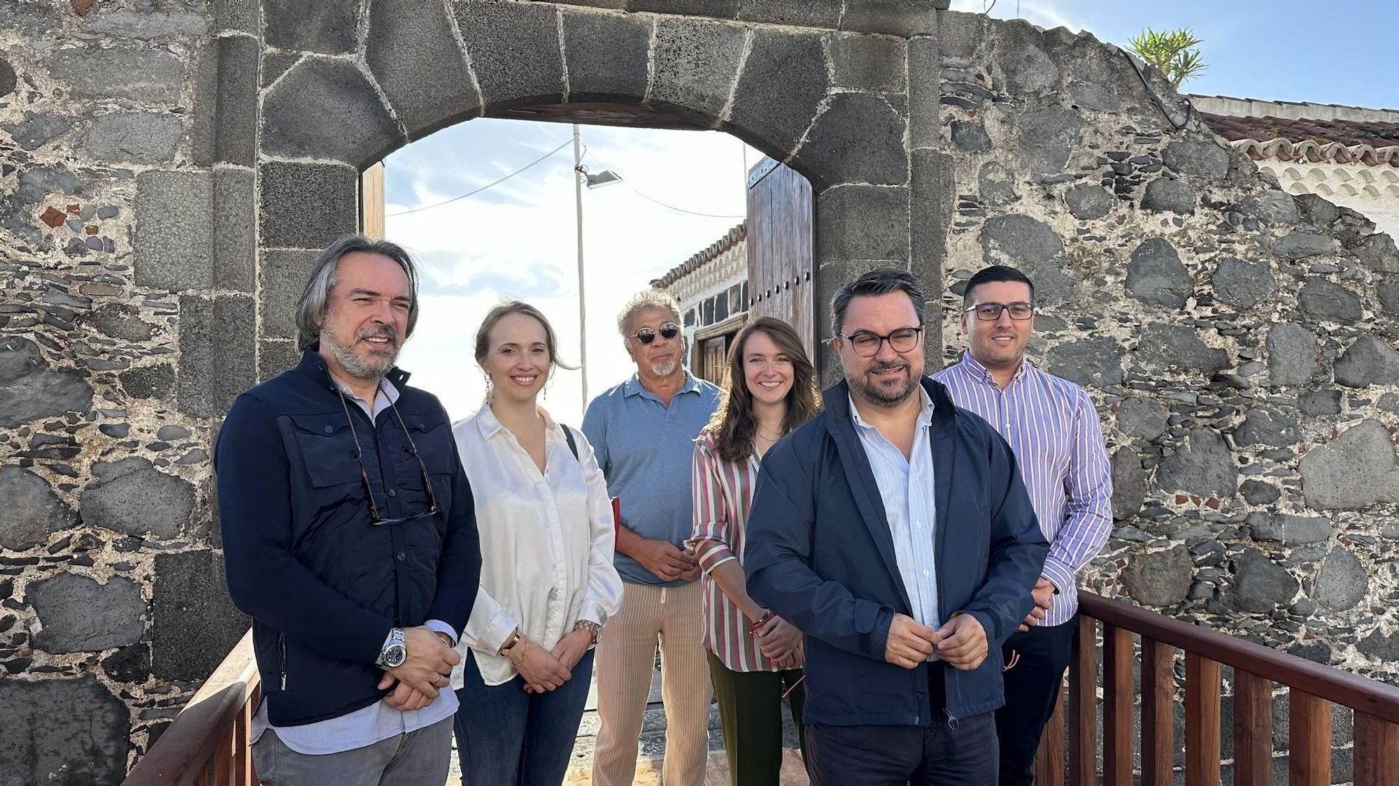 Acto inaugural de las obras de mejora en el Castillo de Santa Catalina.