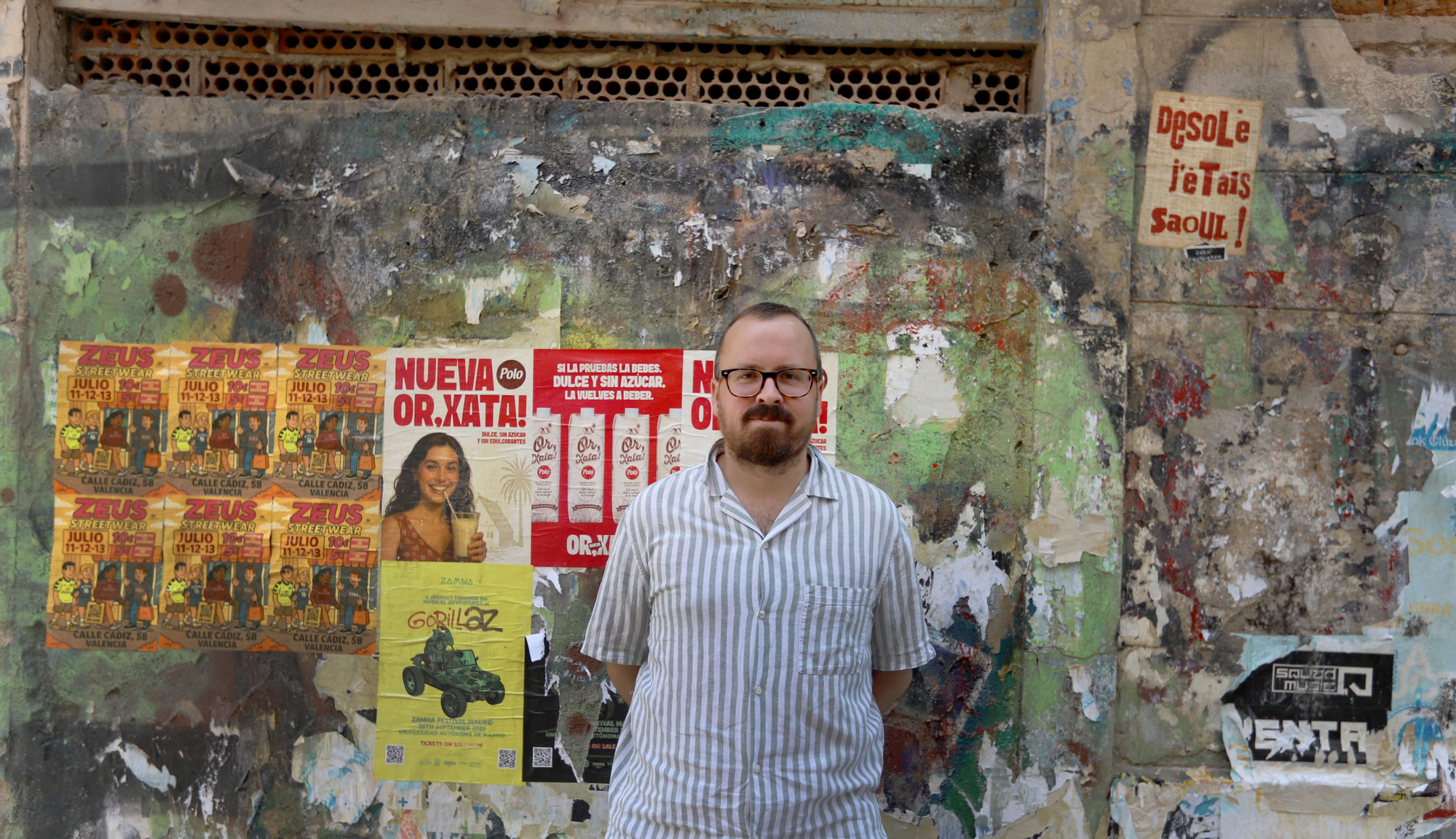 El historiador Javier Fernández Galeano, retratado en València.