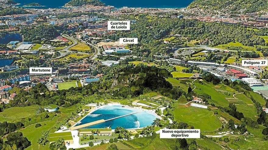 Una piscina de olas artificiales a 4 km. de la playa enfrenta a surfistas y ecologistas con el Ayuntamiento de Donostia