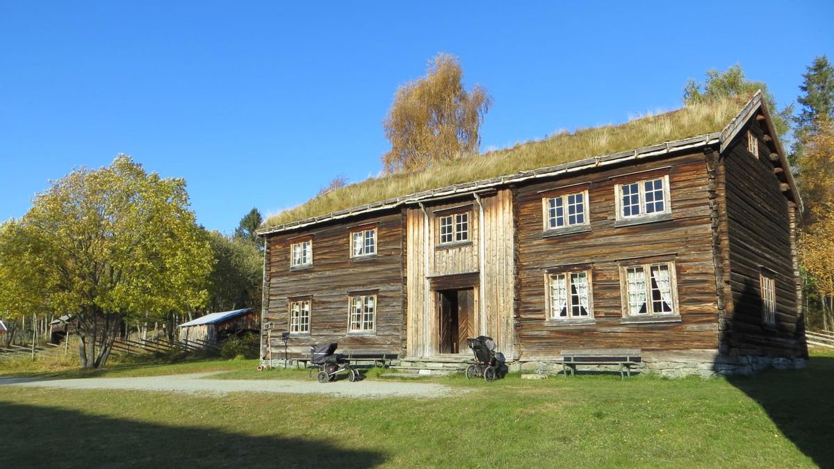 Granja de Madera del siglo XVIII en el Museo Popular de Trondelag.