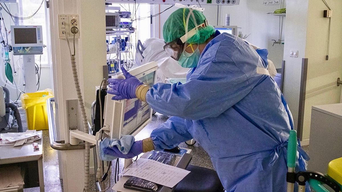 Medidas de seguridad en un hospital, en una imagen de archivo.