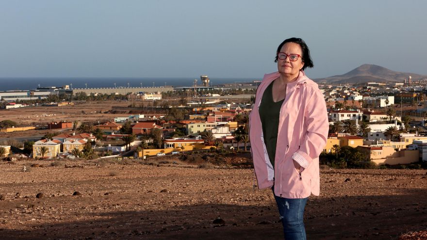 Margarita Alonso, frente al barrio de Ojos de Garza y Aeropuerto de Gran Canaria