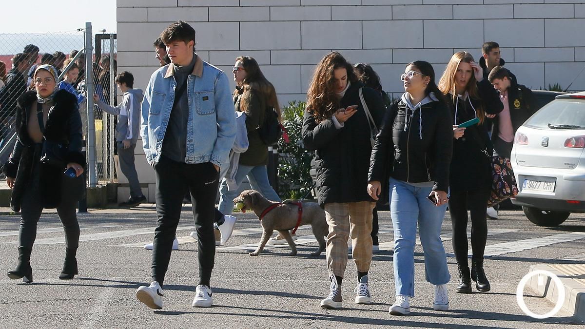 Universitarios en el Campus de Rabanales