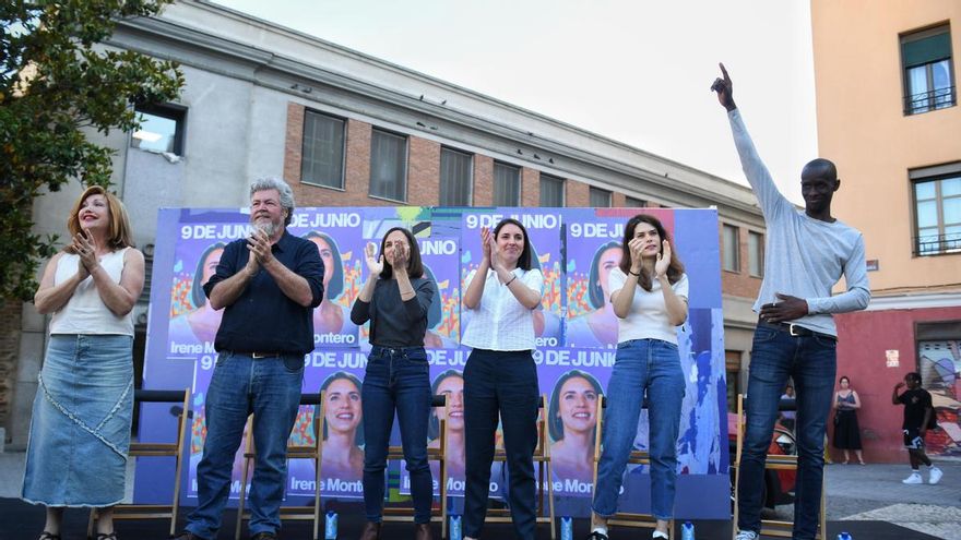 Los principales candidatos de Podemos a las elecciones europeas del 9 de junio en el arranque de la campaña electoral