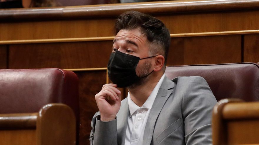 El portavoz de ERC, Gabriel Rufián. EFE/ Juan Carlos Hidalgo/Archivo