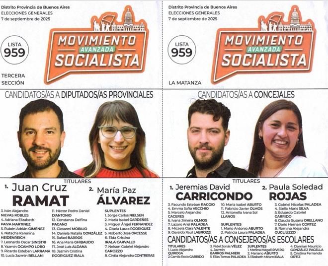 AVANZADA SOCIALISTA - LA MATANZA