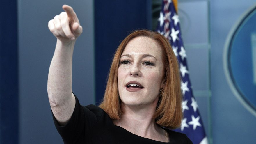 La portavoz de la Casa Blanca, Jen Psaki. EFE/EPA/Yuri Gripas/Pool