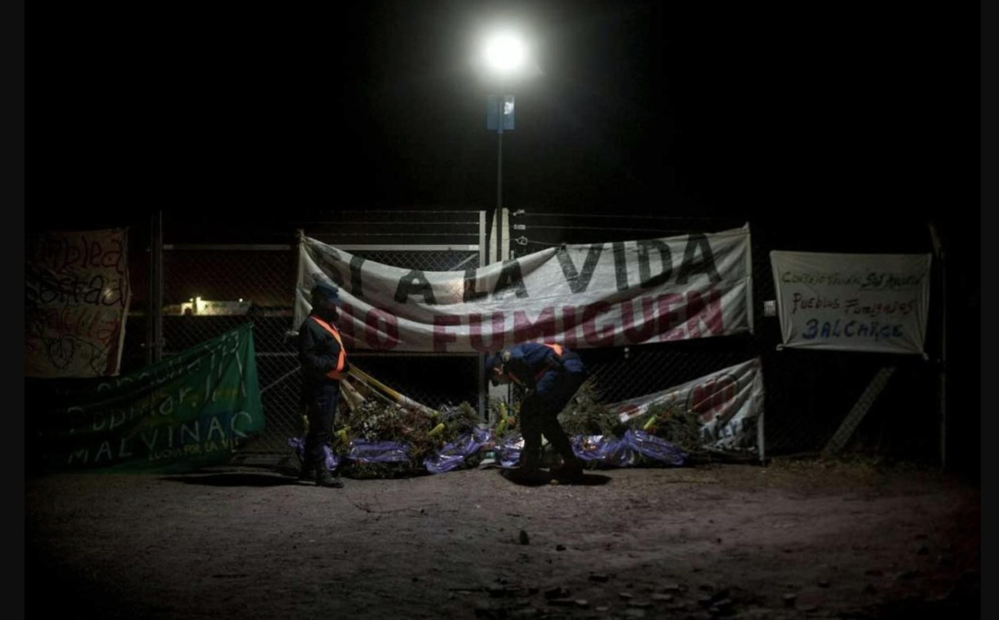 Protesta contra las fumigaciones