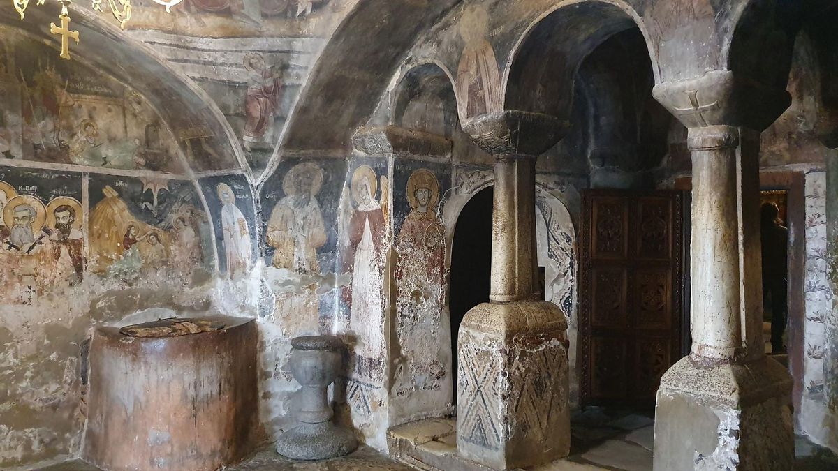 Pinturas murales en San Naum.