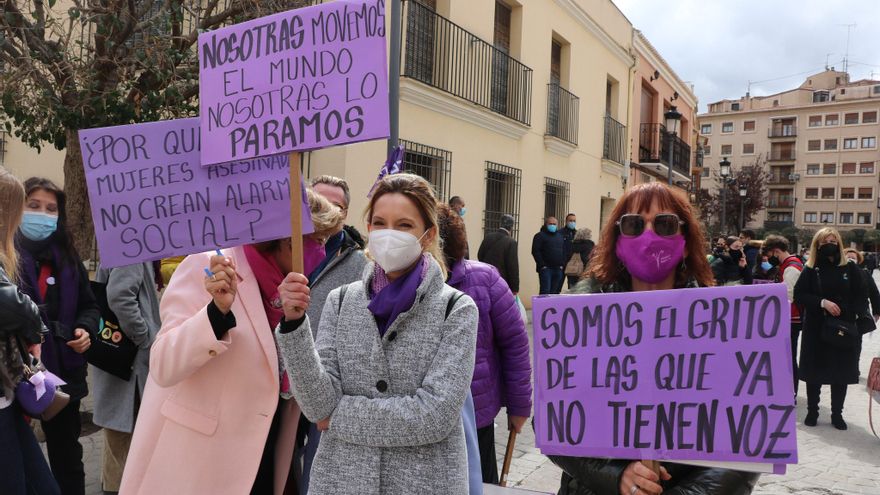 Manifestación en Almansa