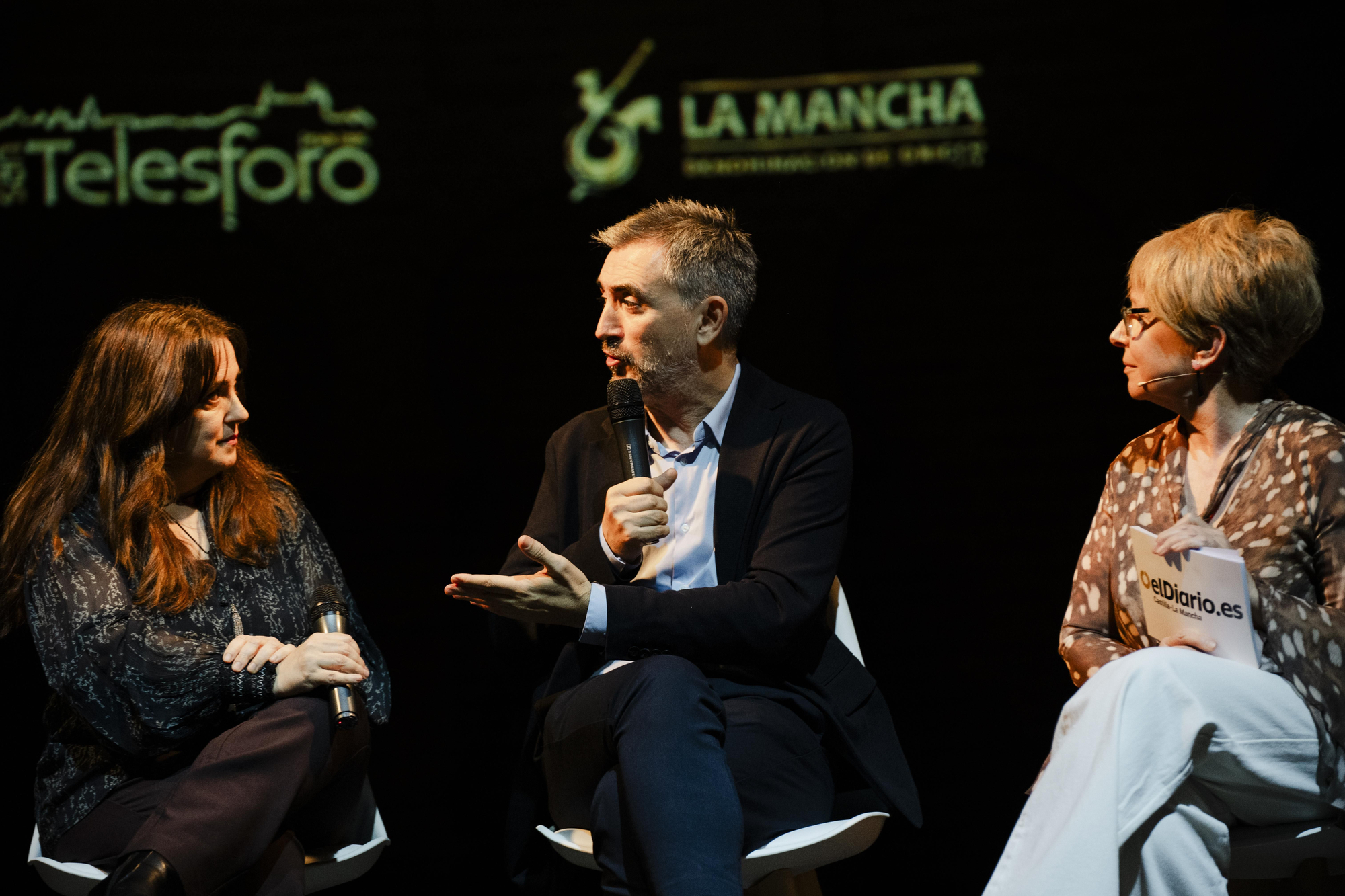 Carmen Bachiller e Ignacio Escolar durante la gala