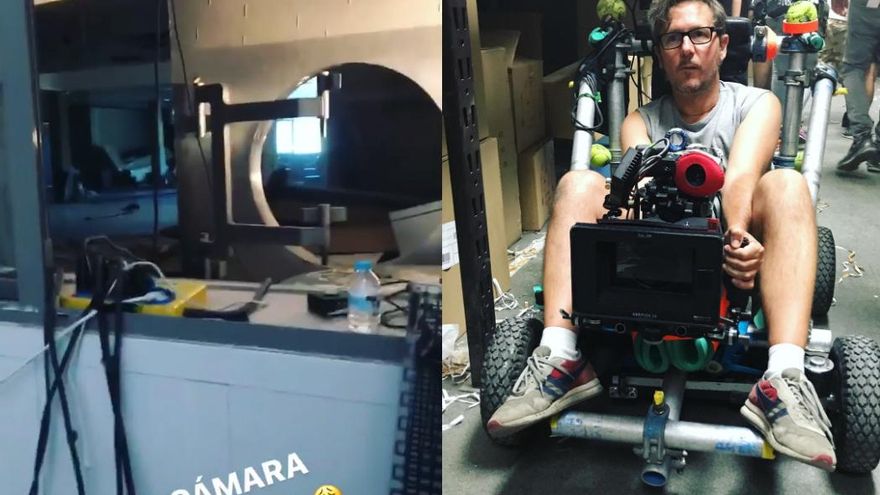 La cámara acorazada y uno de los cámaras de La casa de papel