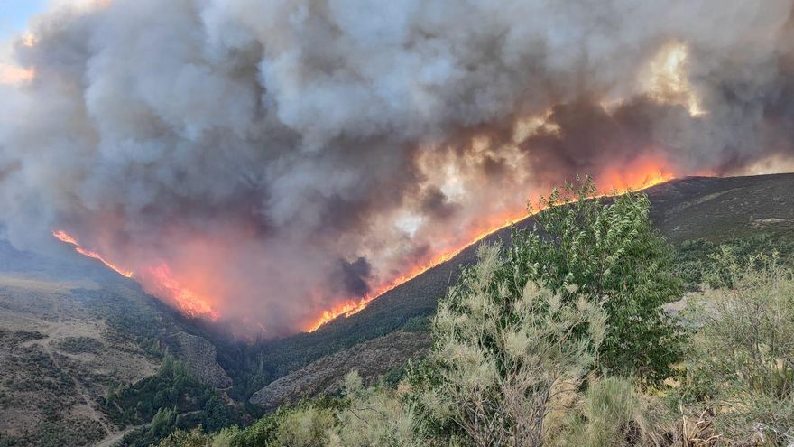 La Junta baja a nivel 1 los incendios de Anllares y Garaño, aunque todavía preocupan los de Fasgar y Colinas