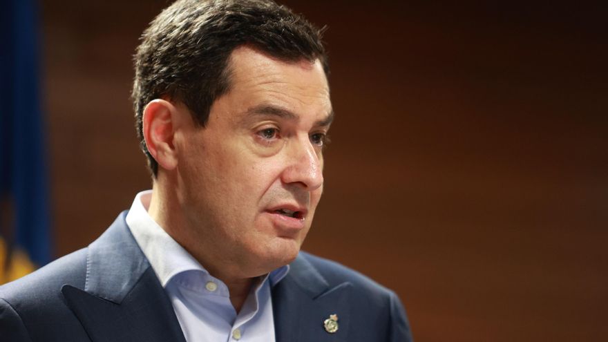 El presidente de la Junta de Andalucía, Juanma Moreno