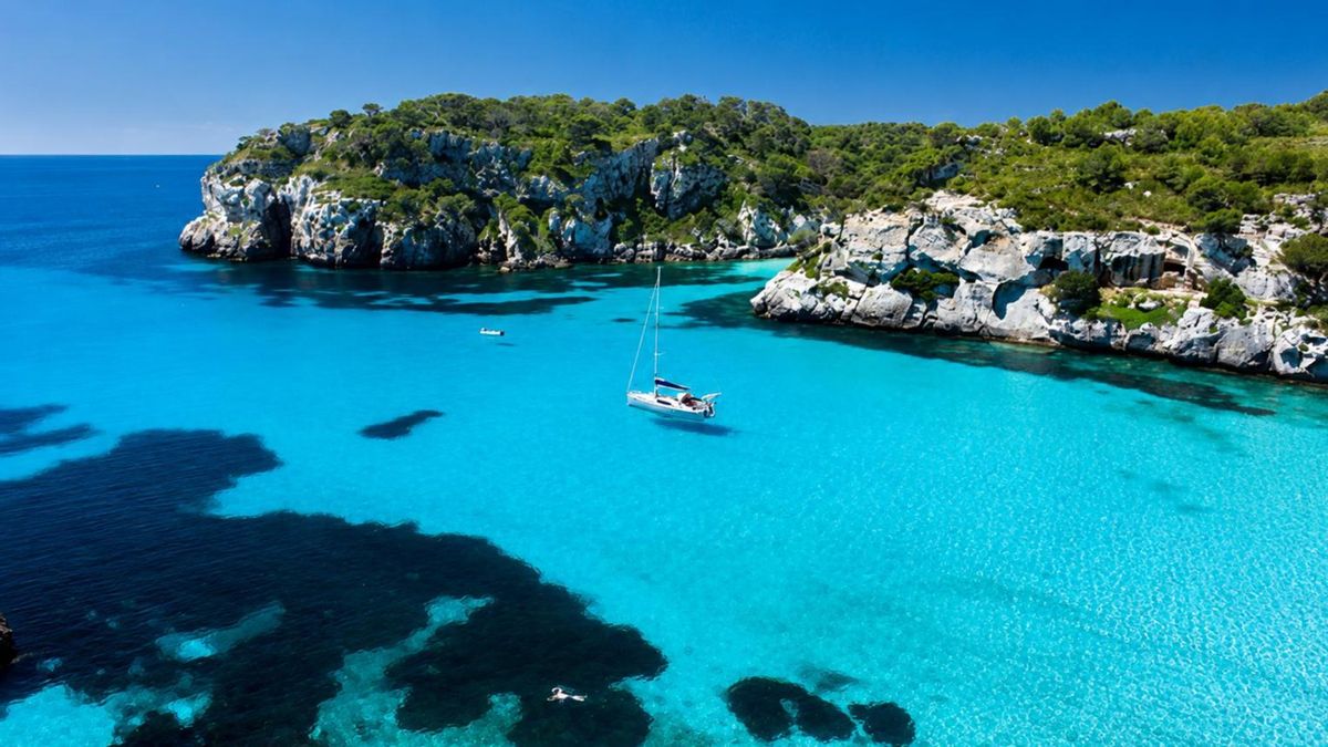 Cala Macarella, en Menorca.