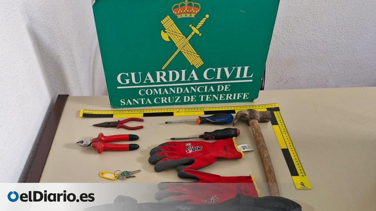 Sorprendido por la Guardia Civil mientras robaba en el interior de un guachinche en Tenerife