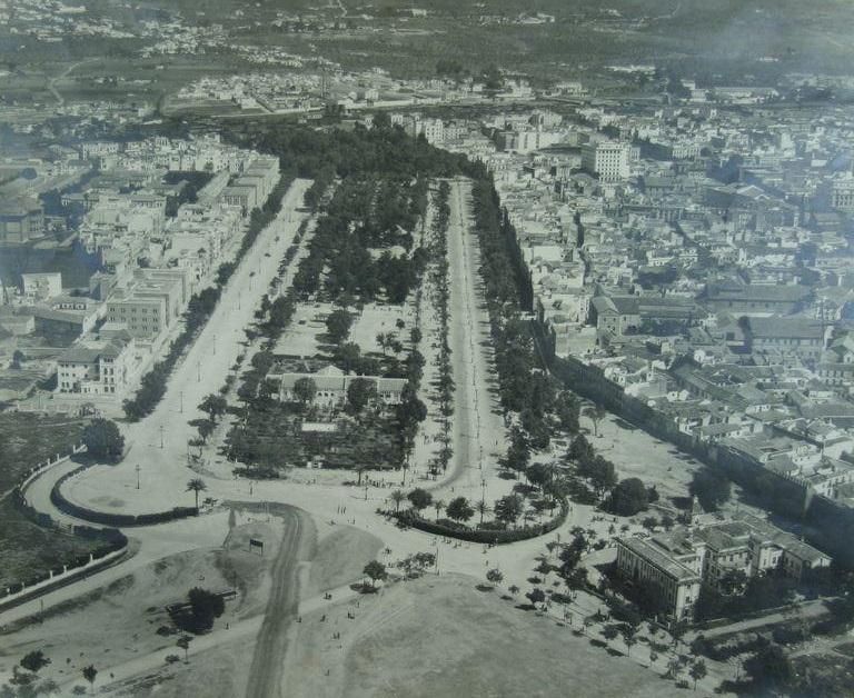 Avenida de la Victoria en una imagen tomada en 1950